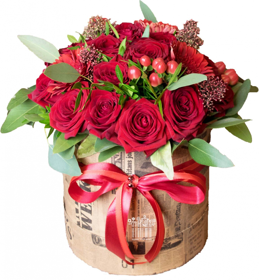 из красных роз Букет «Ягодка»